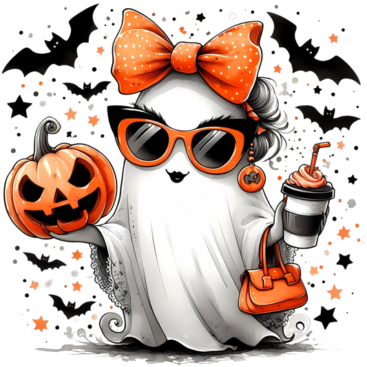 Cute Halloween Ghost Women Artwork